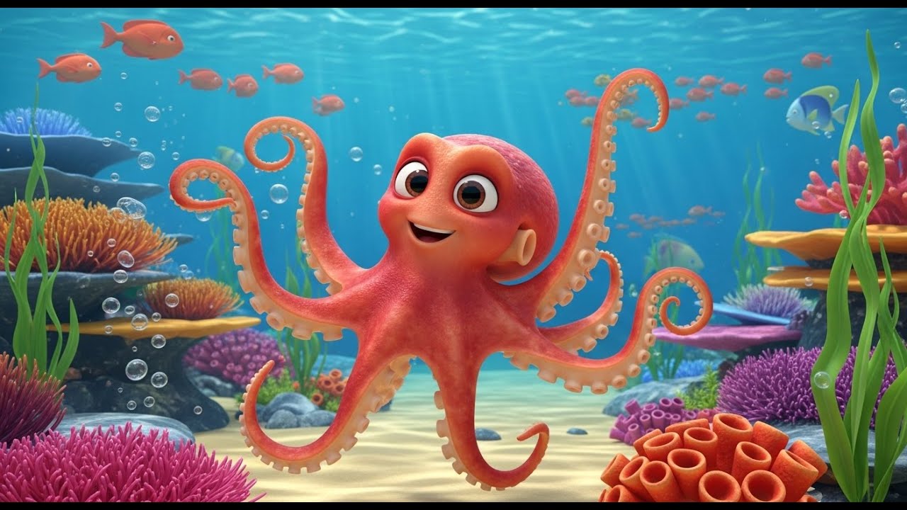 El Pulpo Que Tocaba la Batería | Canciones Infantiles y Rimas Musicales ...