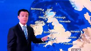 BBC WEATHER MAN SWEARS LIVE - BUCKET LOADS OF EPIC FAIL