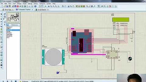 Proteus 8 Simulasi Pintu Otomatis dengan Arduino