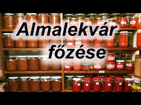 Videó: Almalekvár Főzése