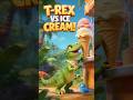 🦖 T-Rex vs. Ice Cream! | Funny Bedtime Story for Kids: Asking for Help #3danimation