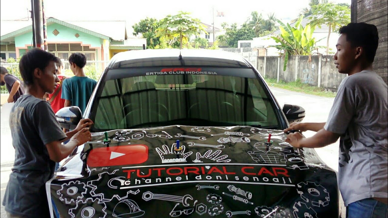 Cara Lengkap Pasang Sticker Mobil Tutorial Car Sticker Body Wrapping YouTube