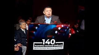 Fernando Salgado Delgado, Secretario General Adjunto en el 87 aniversario de la C.T.M.