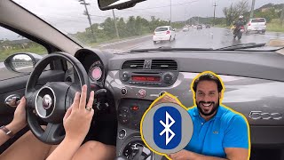 HOW TO TURN ON THE BLUETOOTH OF THE FIAT 500 (I used my fiancée's car😂)