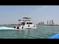 Boat ride and watching skydive 🪂 centre @ Dubai #dubai #skydive