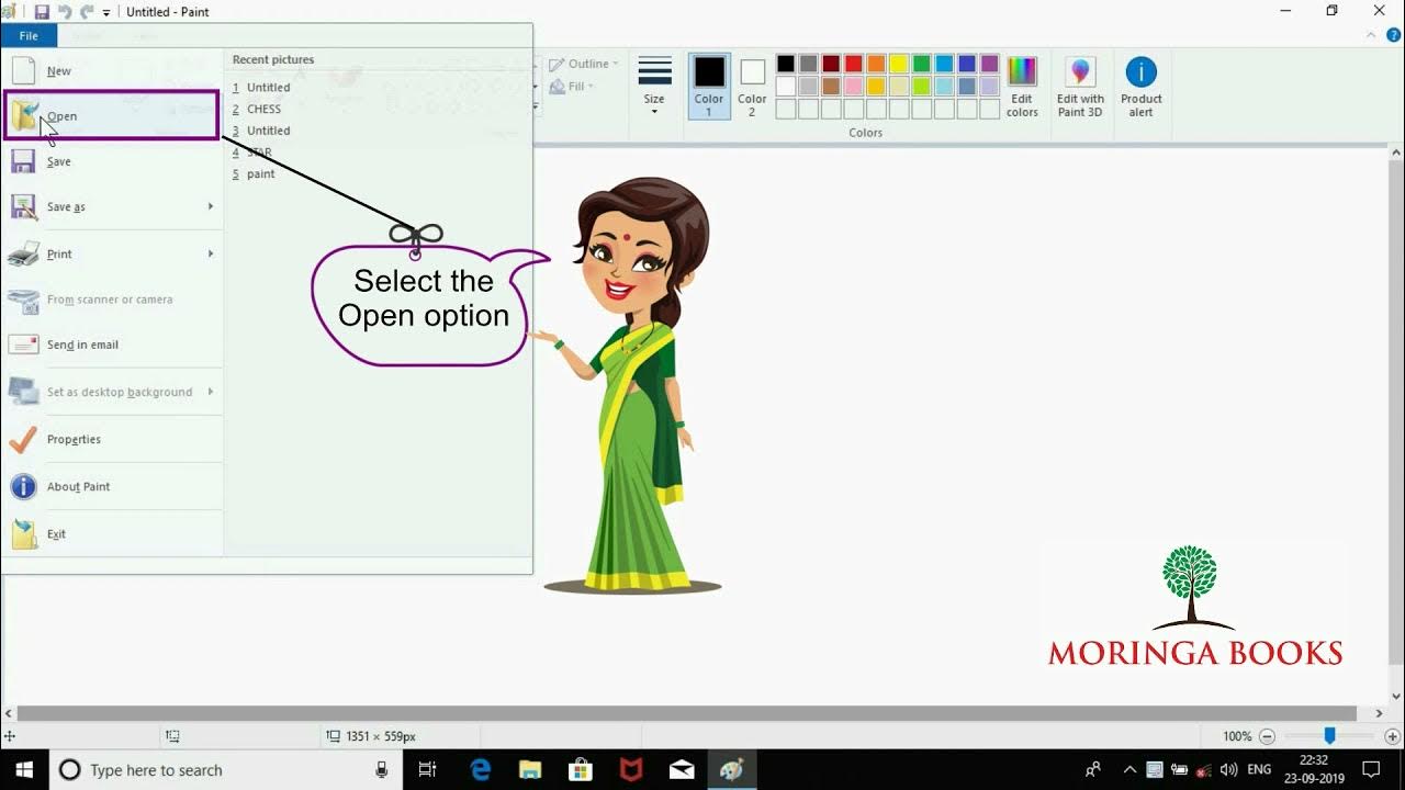 MS Paint How to Open a Saved file in MS Paint in Windows 10 YouTube
