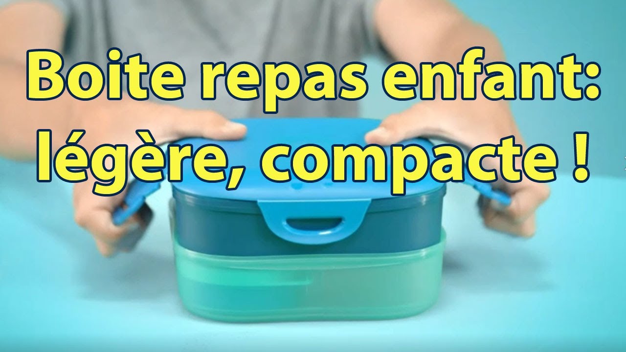 Boîte Repas Enfant 900 Ml VINATO 4 Compartiments - Lunch Box Hermétique BPA Free Avec Couverts, Bleu