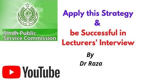 SPSC Interview | How to Become Successful by Mock Interview Strategy| Dr Raza