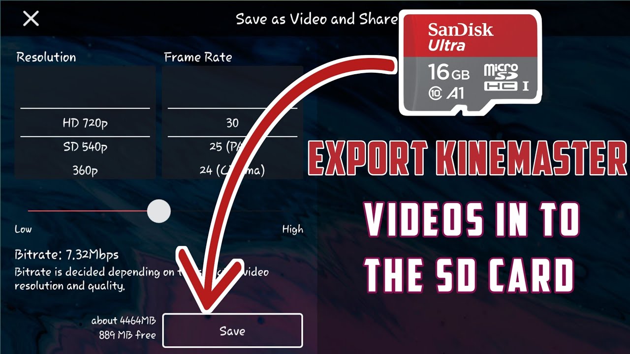 Export Kinemaster Video in SD Card How to Export Kinemaster Video In