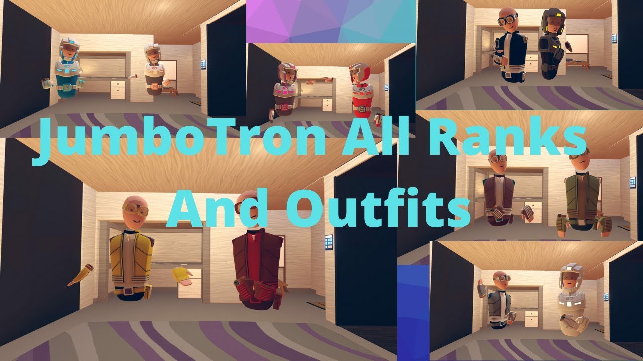 ^TheRiseOfJumbotron All Ranks and Outfits REC ROOM YouTube