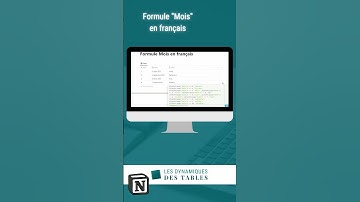 Formule pour afficher le mois en toutes lettres