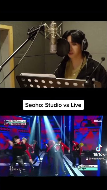 #SEOHO: studio vs live #ONEUS #kpop #rbw