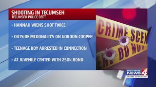 Woman injured in Tecumseh shooting