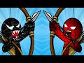 Play as VENOM vs SPIDERMAN Stickmans Army in STICK WAR LEGACY - Gigant Venom vs Giant Spiderman Apk