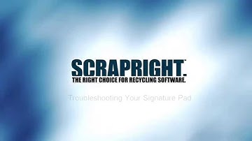 TROUBLESHOOTING YOUR SCRAPRIGHT SIGNATURE PAD