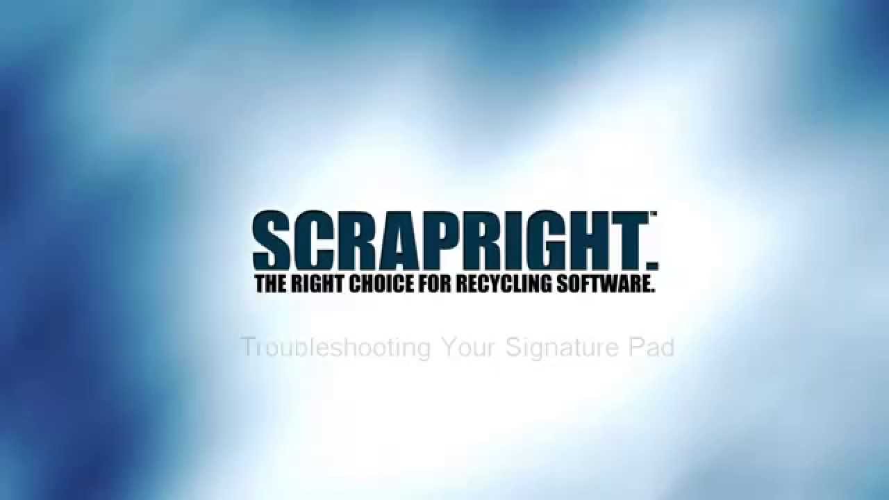 TROUBLESHOOTING YOUR SCRAPRIGHT SIGNATURE PAD - YouTube