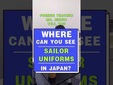 Where can you see sailor uniforms in Japan? #shorts