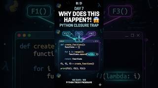Day 7 | Why Does Python Print 2 2 2! 😱 | Closure Trap | 100 Days 100 Python Tricky Programs