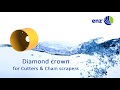 enz® Kettenschleuder mit Diamantkrone / Chain scraper with diamond crown