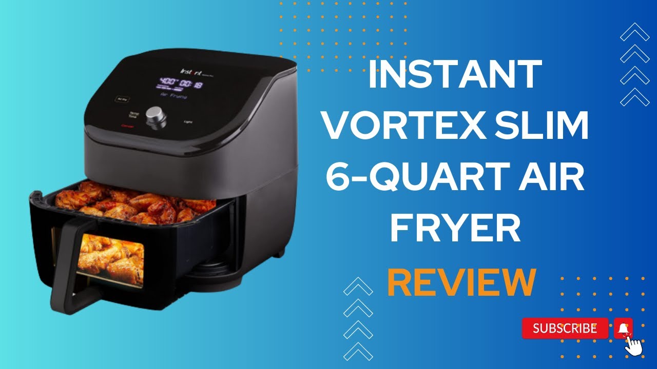 Instant Vortex Slim 6Qt Compact Air Fryer with Quiet Mark 