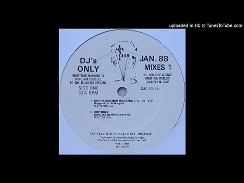 Alexander O'Neal-Criticize(DMC Ben Liebrand remix)