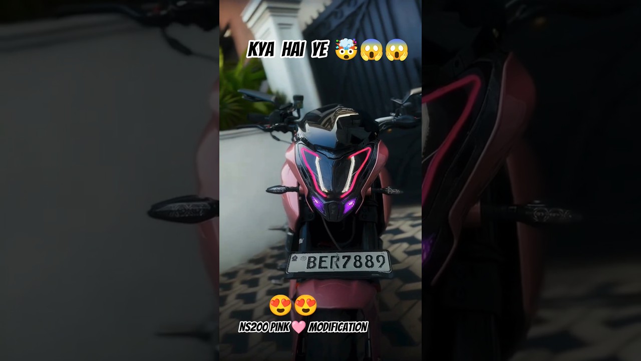 “Bajaj NS 200 Pink Edition 🩷 | World’s Most Unique NS 200 Modification” 