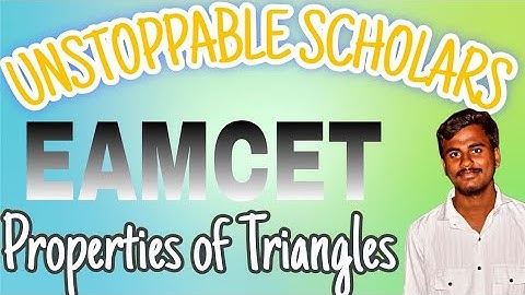 Properties of Triangle for EAMCET Students 😊🏆