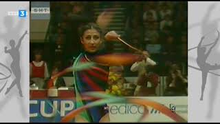 Anelia Ralenkova Ribbon Final European RG Championships Vienna 1984 Resimi