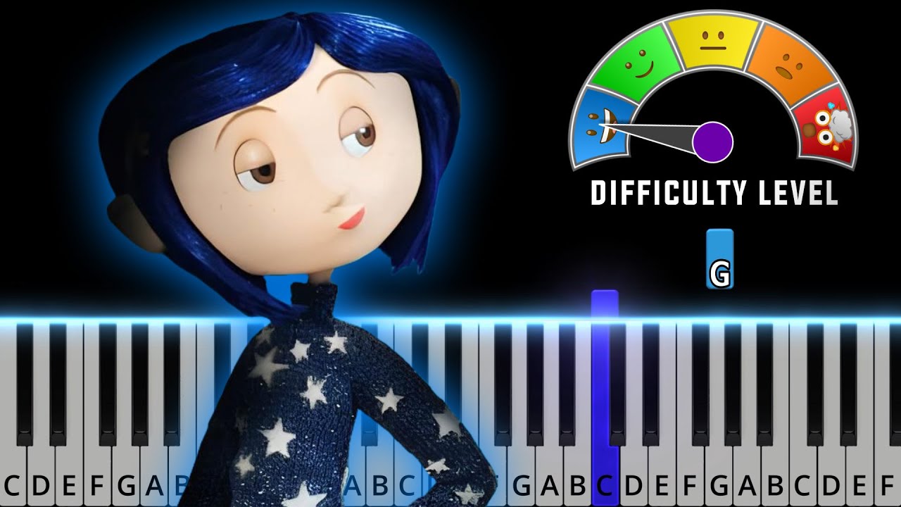 In the Bed - Coraline | EASY Piano Tutorial + Sheet Music (PDF)