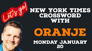 Oranje plays the January 20 NYT Crossword