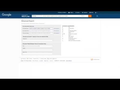Westlaw basic terms & connectors searching