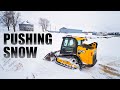 Plowing Snow - JCB Teleskid