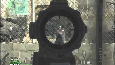 Mw3 360 snipe double kill 1 bullet 2 dead
