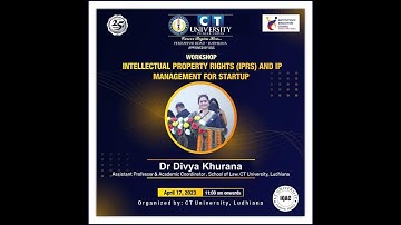 “Workshop on Intellectual Property Rights (IPR) and IP Management for Startup.”|| CTU ||
