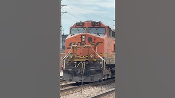 BNSF 4102 trails as Rear DPU on BNSF intermodal thru downers grove!