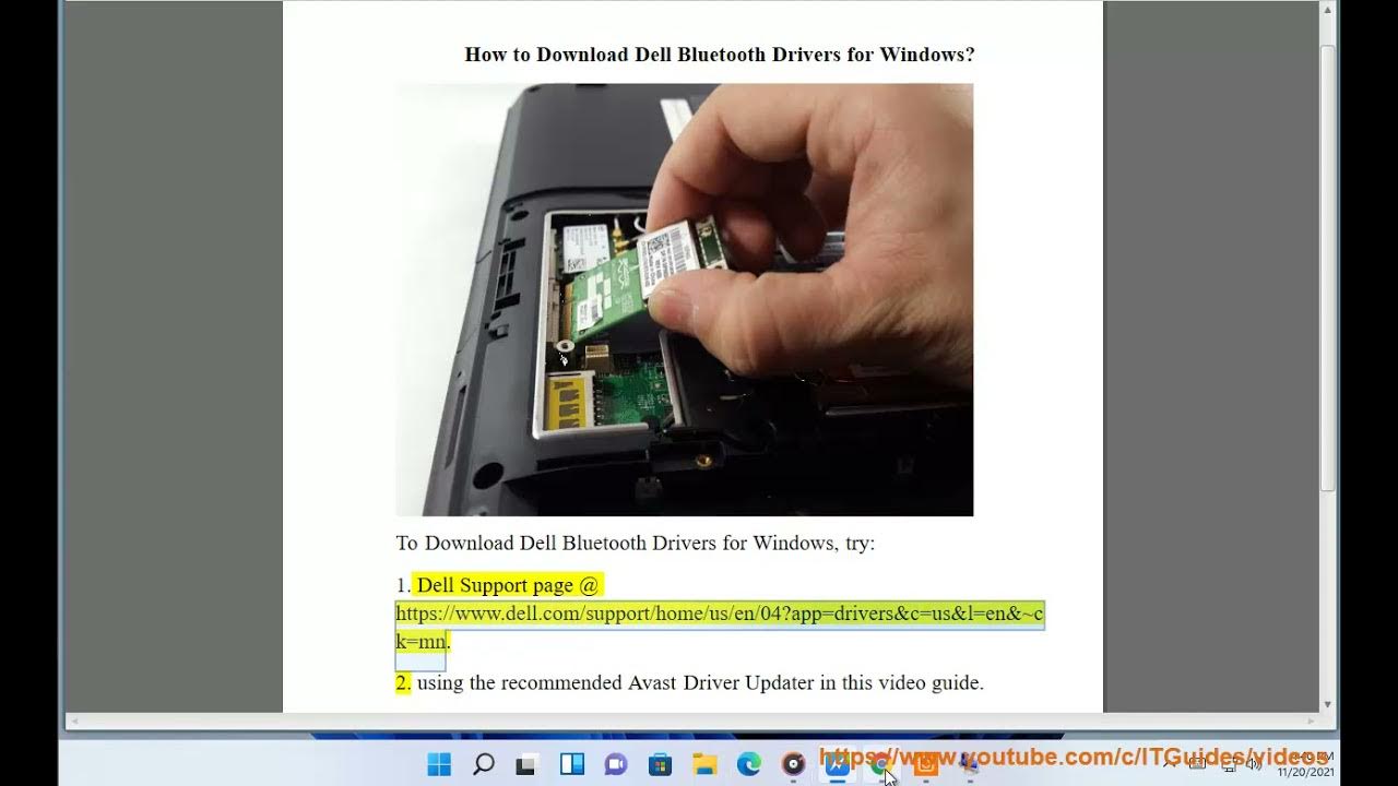Download Dell Bluetooth Drivers for Windows 11/10/8/7 YouTube