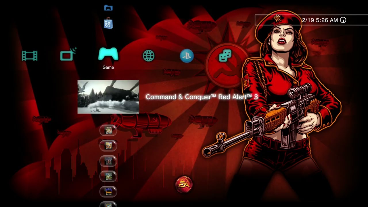 Command & Conquer Red Alert 3 - PS3 XMB Theme