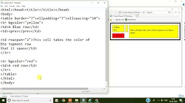 Module-2 (Internet Technology and Web Design) HTML Practical  Using Colspan