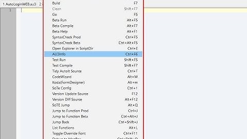 AutoIT: How to Install tools into Scite