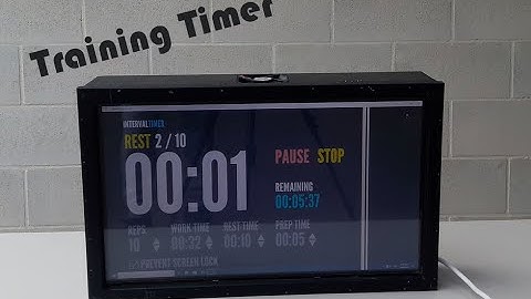 Homemade training interval timer