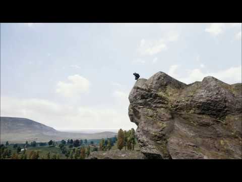 Animal jumping off a cliff - YouTube