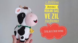 Ami̇gurumi̇ Sütaş İnek Yapimi Buzu Diy