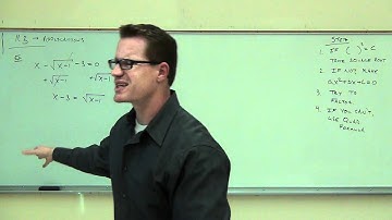 Intermediate Algebra Lecture 11.3 Part 1