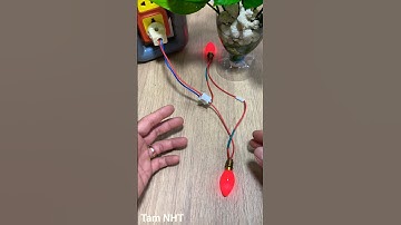 Bắt dây điện 2 bóng đèn bàn thờ nối tiếp #Electical repair