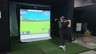 Details 24/7 Golf Return Golf Net using Simulator Screen and FlightScope FS Golf Irons Guide