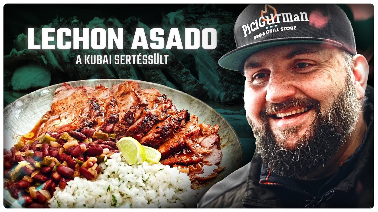 FORRADALMI ELEDEL 🐷💥 Egy Fantasztikus KUBAI SÜLT a Kamado Rácsain 🌴😎