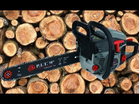 Бензопила Pit GCS52-D. Сборка и первый запуск - YouTube