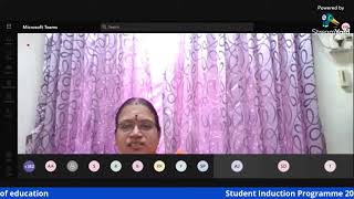 Student Induction Programme 2021 - Day II - Talk on values of education Profile