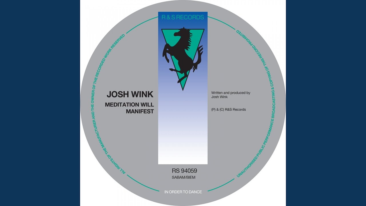 ベルギー12” Josh Wink Meditation Will Manifest RS94059 R &amp; S Records /00250 Winks – Meditation Will Manifest – Vinyl (12