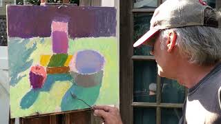 Still Life Painting (outdoor demo) Part II, by John Ebersberger